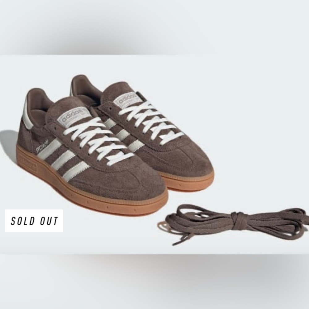 Adidas Handball Spezial Sneakers women 7.5 Earth Strata/Off White/Gum